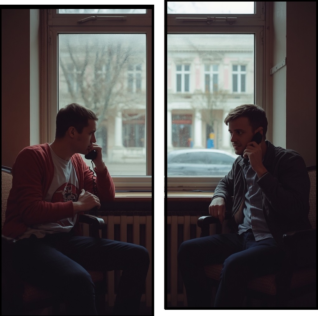 lucid-origin_two_young_men_in_their_twenties_talking_oh_old_stationare_phones_both_in_soviet_-0 lucid-origin_two_young_men_in_their_twenties_talking_oh_old_stationare_phones_both_in_soviet_-0